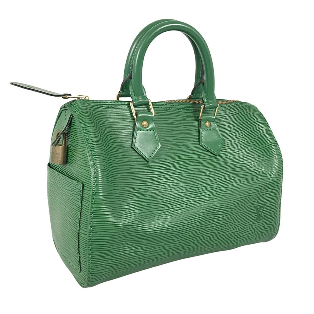 Louis Vuitton Speedy Epi Handbag Leather Black